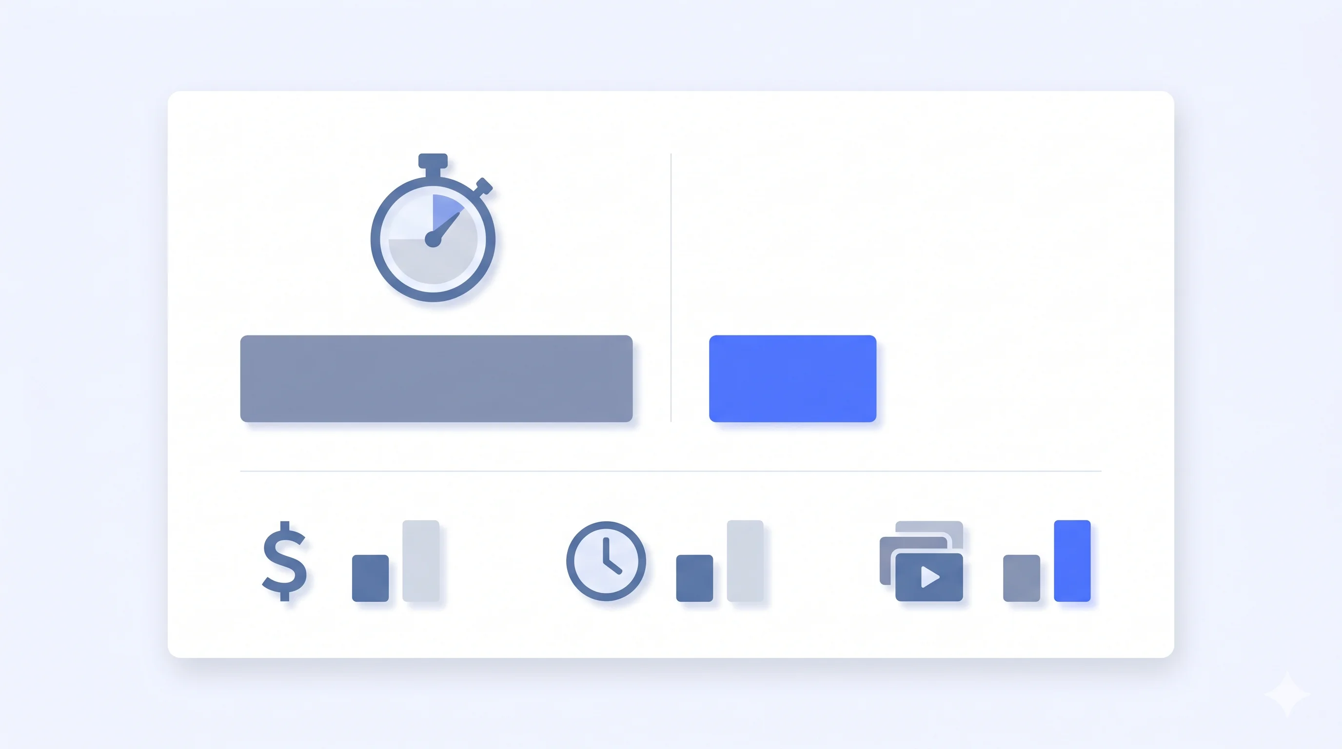 Chart comparing traditional videographer vs AI video on cost, turnaround, and output volume